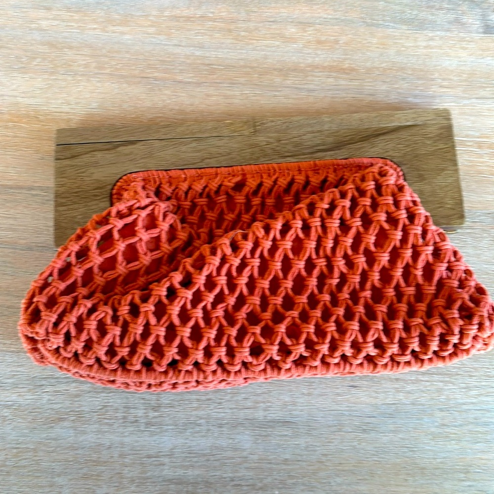 Perfect condition clutch with wooden handle